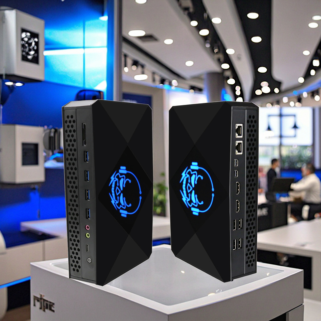 New EGLOBAL Intel Core I5/i7-8305G/8709G SSD DDR4 Gaming Mini PC with 2x USB2.0 2x Mini DP Ports UK/EU Plugs