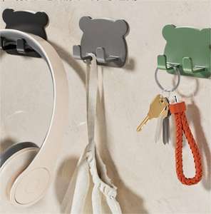 Novo Ashion Wall Mounted Kitchen <span class=keywords><strong>Hook</strong></span> Hanger Plastic Escalada Shoes Acessório Metal Hooks Adhesive Cable Holder <span class=keywords><strong>Loop</strong></span> Coat Hooks - Product Image 3