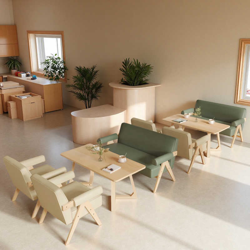Factory Wholesale Wooden Commercial Living Room