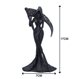 Statue de sorcière en résine personnalisée en gros avec figurines de sorcières gothiques pour la décoration d'Halloween, cadeau original, décoration du Jour des Morts - Product Image 5