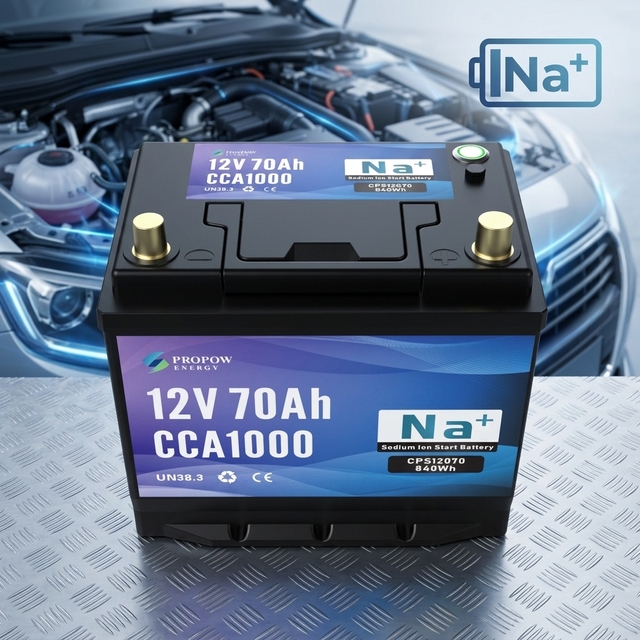 High CCA 12V 70Ah Sodium-Ion Batteries Car Starting Battery Lightweight Replacement for Auto SUV Truck Cars