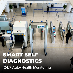 Porte de détection de métaux intelligente avec alarme et compteur de trafic pour terminal aéroportuaire - Product Image 6