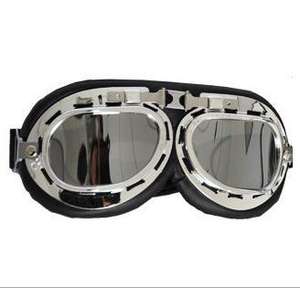 Lunettes de moto fabriquées en usine, lunettes de pilote vintage pour Harley, pour hommes, femmes, adultes - Product Image 2