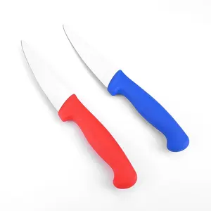 Factory direct supplier stainless steel kitchen boning knife kitchen cook knife with nice colorful plastic handle