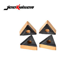 Jeekvisen JP315C Inserto de corte de carburo recubierto de PVD de dos colores para acero y torneado CNC inoxidable para acero empaquetado en caja - Product Image 5
