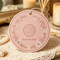 Carte en papier personnalisée en forme de bouteille de parfum de haute qualité nettoyer l'odeur désodorisants de voiture au design mignon
