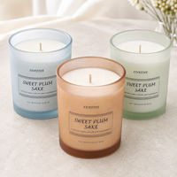 Bougie parfumée artisanale à l'odeur longue durée avec étiquette personnalisable, bougie parfumée de luxe avec boîte cadeau