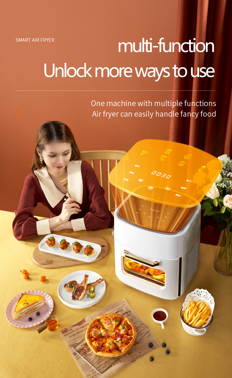 15L Intelligent Air Oven Household Frying Multifunctional Commercial Air Fryer Frying Oven Manufacturer Factory OEM