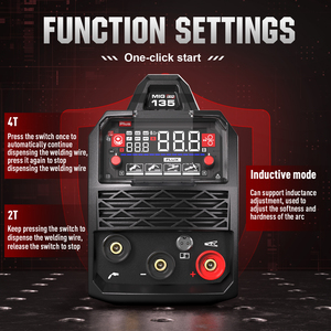 ANDELI 2025 110V/220V Nouvelle Arrivée 220V <span class=keywords><strong>MIG</strong></span>-135 LED Machine à <span class=keywords><strong>Souder</strong></span> <span class=keywords><strong>MIG</strong></span> MMA Flux avec Casque de Soudage - Product Image 6