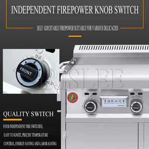 モバイルストール多機能スナックカートトロリーステンレス鋼朝食ファーストフードおにぎりグルメカート - Product Image 5