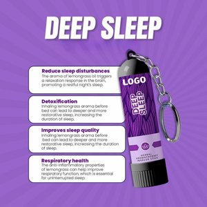 Diffuseur de bien-être à base de plantes <span class=keywords><strong>pour</strong></span> un sommeil profond, inhalateur nasal portable en forme de porte-clés, bâton énergétique contre la congestion nasale - Product Image 2