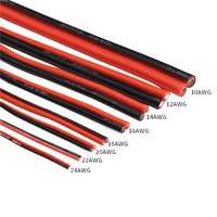 Câble électrique en cuivre étamé à 2 brins 18 20 22 24 26 AWG isolé PVC Extension LED Strip Power Cable Red Black Wire Manufacturers