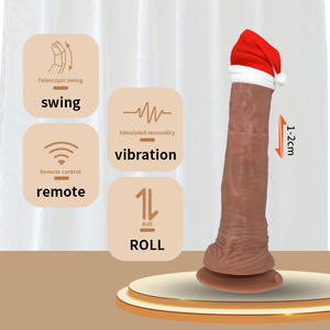 Fabrikant Van Hoge Kwaliteit Eigen Mal Siliconen Afstandsbediening Stuwende Realistische Vibrerende <span class=keywords><strong>Dildo</strong></span> - Product Image 4