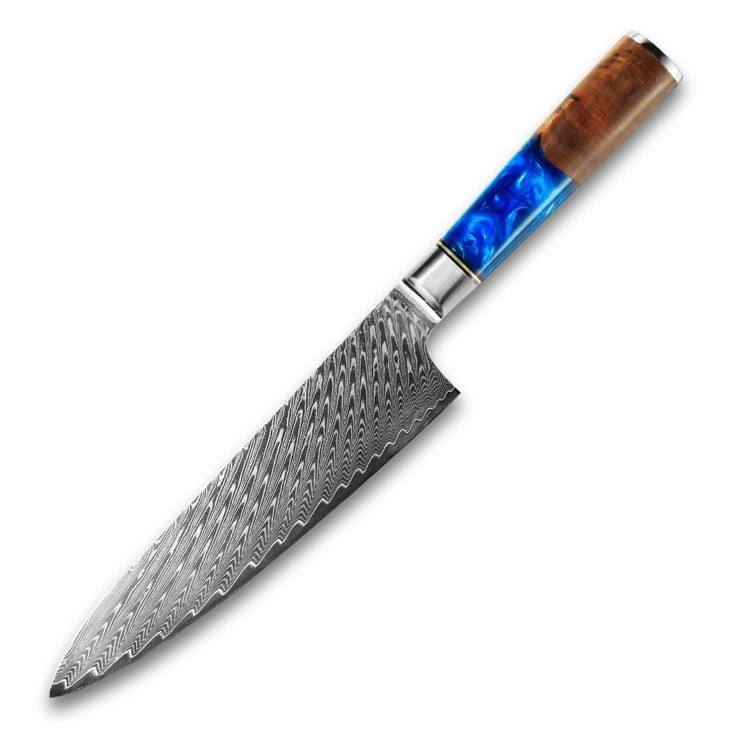 8"chef knife  blue