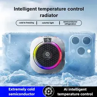 Enfriador Magnético para Teléfono con Semiconductor TEC de Grado Profesional, Control de Temperatura por IA, 5 Modos de Ajuste, Luz RGB, para Juegos y Transmisión en Vivo