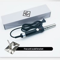 Fer à marquer manuel à température réglable pour cuir/bois/gâteau - Kit de marquage de logo