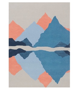 Tapis modernes de designer, tissés à la main, en laine de Nouvelle-Zélande, avec des œuvres d'art contemporaines uniques pour une décoration intérieure haut de gamme - Product Image 1