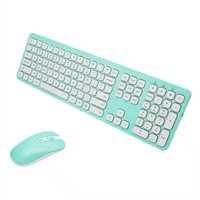Ensemble clavier souris rétro-éclairé RVB sans fil 2.4G mince avec interrupteur à ciseaux compatible avec ordinateur portable Mac PC de bureau