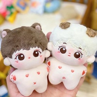 Muñeco de Peluche Personalizado de 20cm de Ídolo K-pop, Figura de Juguete Suave de Algodón, Venta al por Mayor, Fabricante OEM, Mascota para Colección de Fans