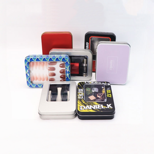 กล่องดีบุกโลหะเกรดอาหารขนาดเล็กที่มีฝาเกลียวทรงสี่เหลี่ยมสำหรับกรรไกรตัดเล็บชุดเครื่องมือและเก็บขนม - Product Image 2