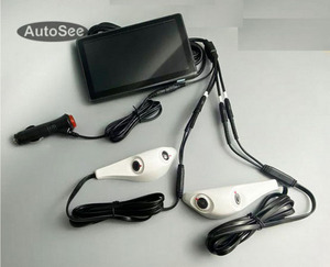 DVR a 4 Canali per Auto e <span class=keywords><strong>Camper</strong></span> con Telecamera Anteriore e Posteriore, <span class=keywords><strong>Specchietto</strong></span> Elettronico a Doppia Lente con Visione Laterale e Posteriore e Monitoraggio Punti Ciechi - Product Image 2