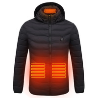 Veste chauffante rembourrée pour homme, rechargeable par USB, taille 6XL, pour la chasse et le camping en plein air, avec batterie externe intégrée – Offre Spéciale Hiver