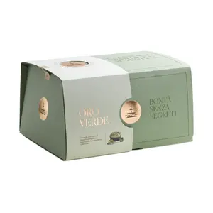 Fiasconaro Oro Verde Panettone al Pistacchio con Crema, Set Regalo per le Feste, Ecologico, per Riunioni Familiari e Feste Natalizie - Product Image 1