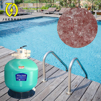 Vente en gros usine JUESHUI – Copeaux de polyéthylène rose clair, sable cristallin transparent pour filtre de piscine, terrazzo, sol époxy, décoration artisanale