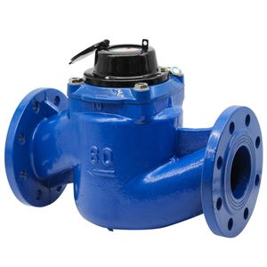 DN100 Vertikaler Spiralflügel-Turbinen-Wasserzähler Flanschtyp IP68 OEM ISO4064 Beliebt in Indien - Product Image 3