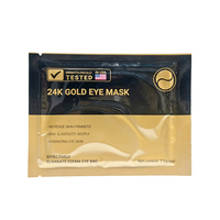 Patchs pour les yeux en cristal d'or 24 carats en gros, raffermissants, hydratants en profondeur, masque pour le contour des yeux anti-gonflement, emballage personnalisé OEM