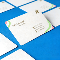 Cartes de visite professionnelles de luxe haut de gamme personnalisées en papier d'art blanc, cartes de vente en papier kraft, cartes de visite professionnelles mates, papeterie de bureau