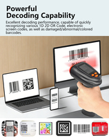 TP20BG Lector de Códigos de Barras Portátil de Alto Rendimiento 1D 2D BT Inalámbrico Escáner de Códigos QR para Inventario de Supermercados y Almacenes