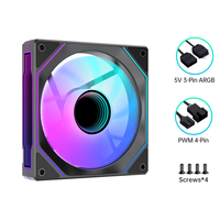 Ventilateur de refroidissement pour processeur OEM d'usine 120 mm avec connecteur PWM et ventilateur de boîtier de jeu silencieux ARGB, ventilateur de refroidissement de châssis de PC de bureau ARGB 12 V CC