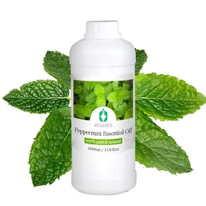 Pure essential oil 1L Aromatherapy Peppermint Steam Distill Food Grade Menthol Oil