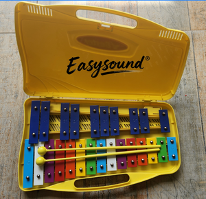 Glockenspiel de 25 notes de haute qualité avec maillets, clés en métal durables pour <span class=keywords><strong>xylophone</strong></span> <span class=keywords><strong>débutant</strong></span> - Product Image 1
