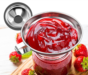 Entonnoir de mise en conserve en acier inoxydable 304 pour bocaux à col large et à col standard, ustensile pour le transfert d'ingrédients secs, passoires et égouttoirs, vente en gros - Product Image 2