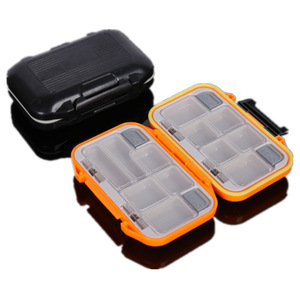 Fishing Tackle <b>Box</b> Hook <b>Storage</b> Waterproof ABS Multi Function <b>Small</b> Orange Black Green - Product Image 4