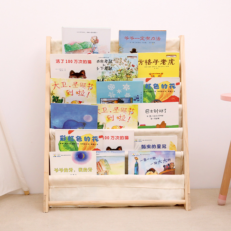 Bookshelf Kids Single-Sided Bookshelf Birch Plywood Wooden Library Bookcase Kids bookshelf for classroom