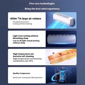 Hot Bán Treo Tường Loại Chia Biến Tần Số Điều Hòa Không Khí Làm Mát & Sưởi Ấm Điều Hòa Không Khí Nhỏ Cho 9000-24000btu - Product Image 2