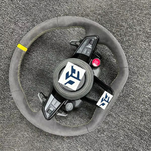 Volante in Pelle Alcantara Completo S-Line con Pulsante di Avviamento per Audi R8 TTRS C6 C7 S7 S4 A4 B8 RS3 SQ5 S5 B9 A6 C8 A3 2018 - Product Image 1