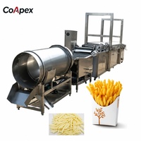 Fabrieks prijs industriële frietplant automatische friteuse voor groenten hoge capaciteit 300-500kg/u betrouwbaar