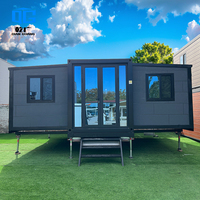Grande maison en conteneur extensible, 3 chambres à coucher, cabine modulaire pliable de 40 pieds, idéale pour Airbnb ou bureau à domicile