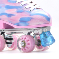 Nouveaux patins à roulettes pour enfants à quatre roues, rétractables, double rangée, 4 roues en PU, roulements ABEC-7 durables, taille réglable