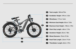 Bicicleta Eléctrica Shengmilo S600 48V 17.5AH con Doble Motor, Disponible en la UE y el Reino Unido, Bicicleta de Montaña, Fatbike, con Neumáticos Anchos - Product Image 6