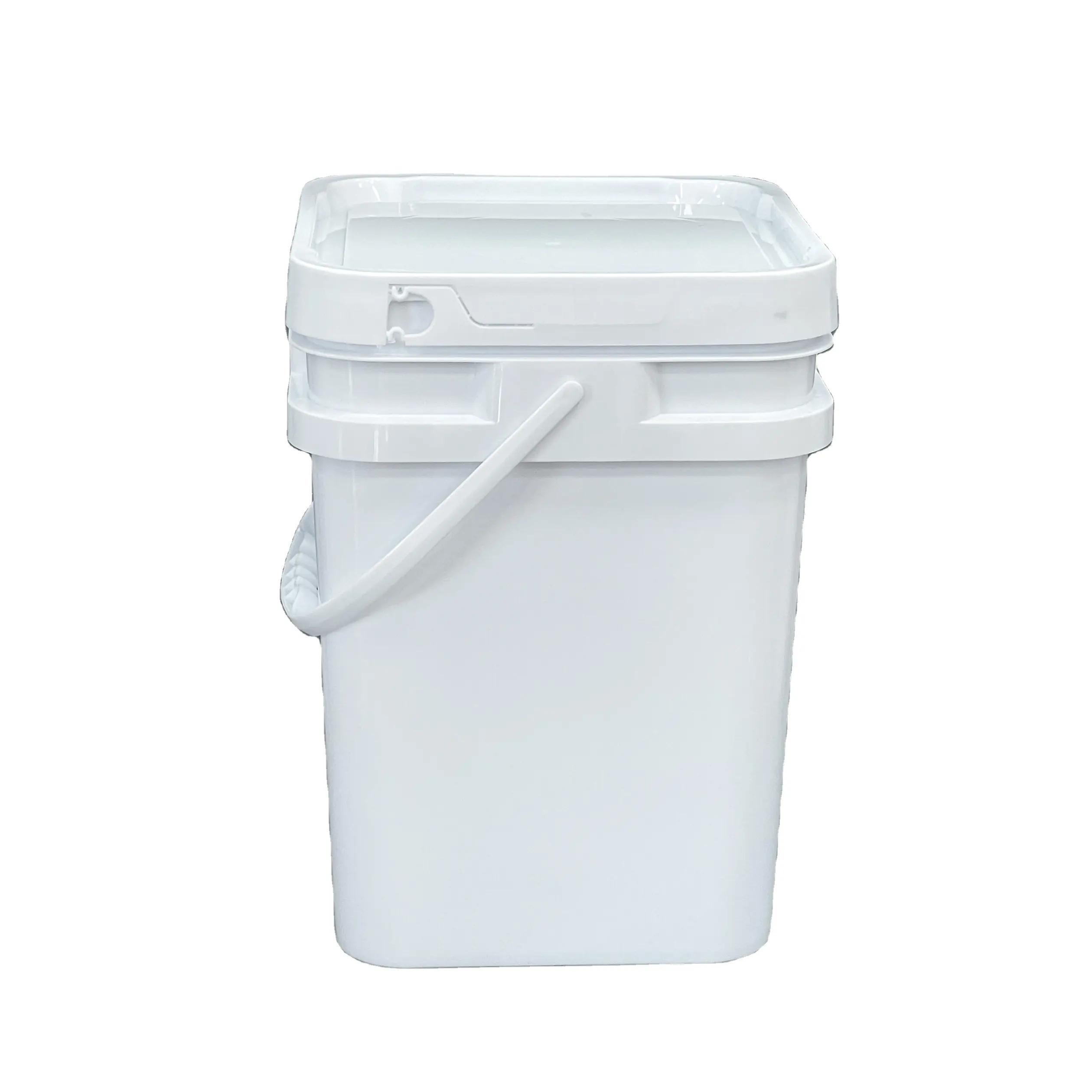 Custom Logo&Color 20l large round square 5 10 gallon plastic pails with lid handles