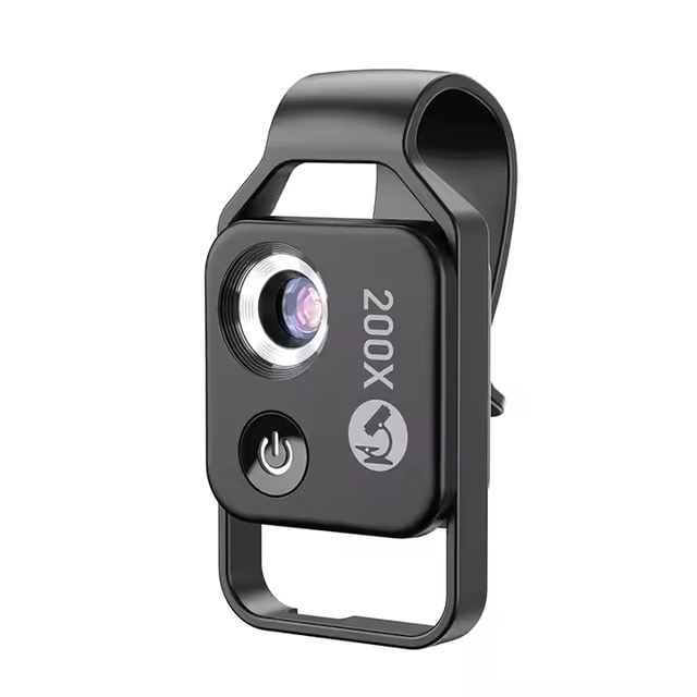 Mobile Phone Lens 200x Phone Microscope for Science Class Education Outdoor Micro Observation