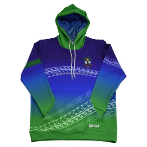 FQ lettere personalizzate parole sport felpa con cappuccio canguro da allenamento Pullover tascabile <span class=keywords><strong>Koru</strong></span> stampato a maniche lunghe sublimazione Top - Product Image 4