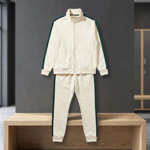 Conjunto deportivo informal de dos piezas para hombre, con sudadera con cremallera y pantalones para otoño. - Product Image 5