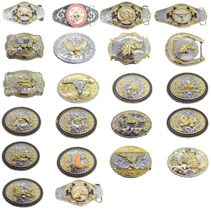 西式牛仔蝎子图案锌合金皮带扣 - Product Image 1