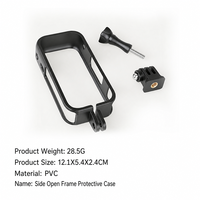 Cage de protection latérale en plastique pour caméra panoramique Insta360 X6, échange rapide de batterie, trou de filetage 1/4, kit d'accessoires de montage sur trépied